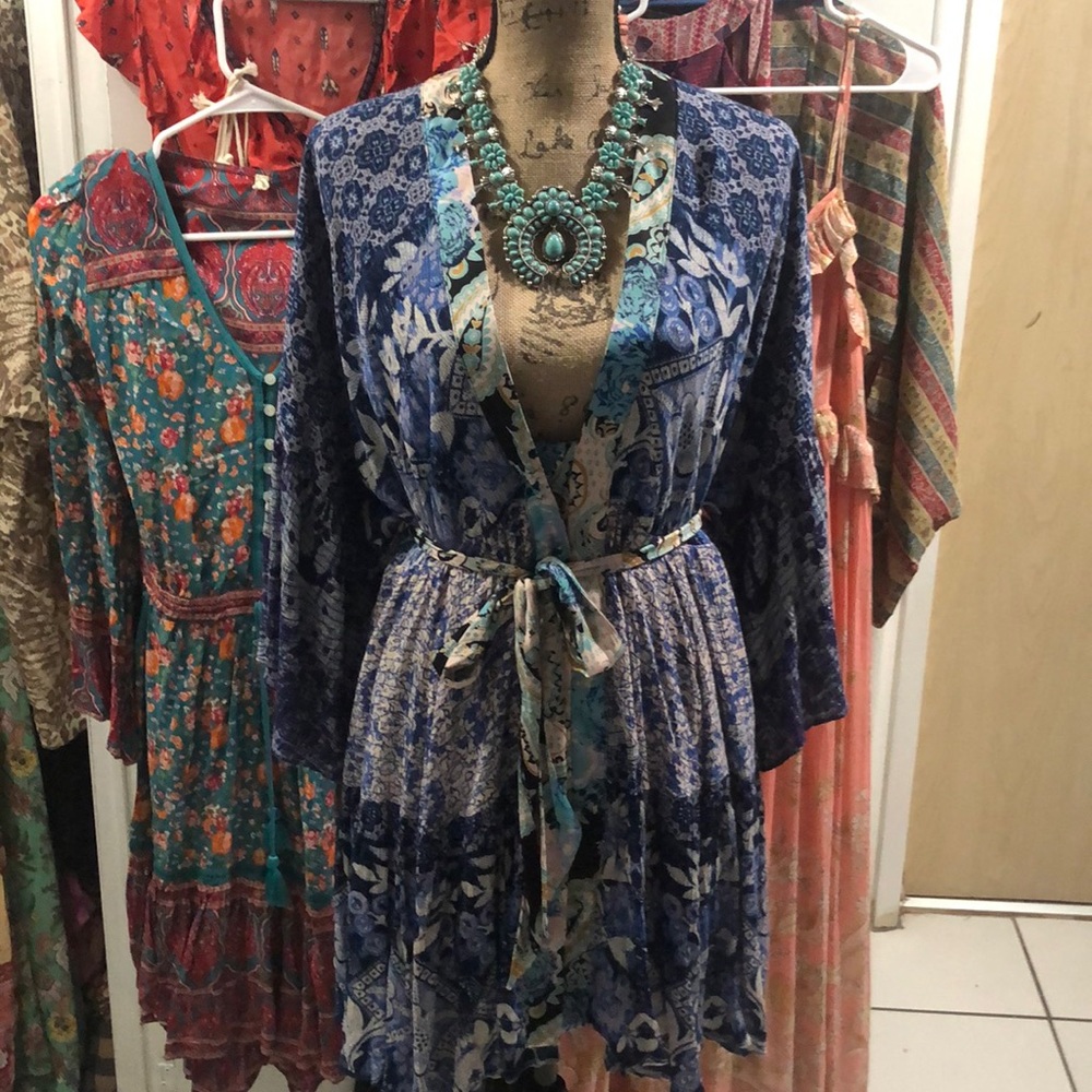 RARE FP GYPSET MINI DRESS XS